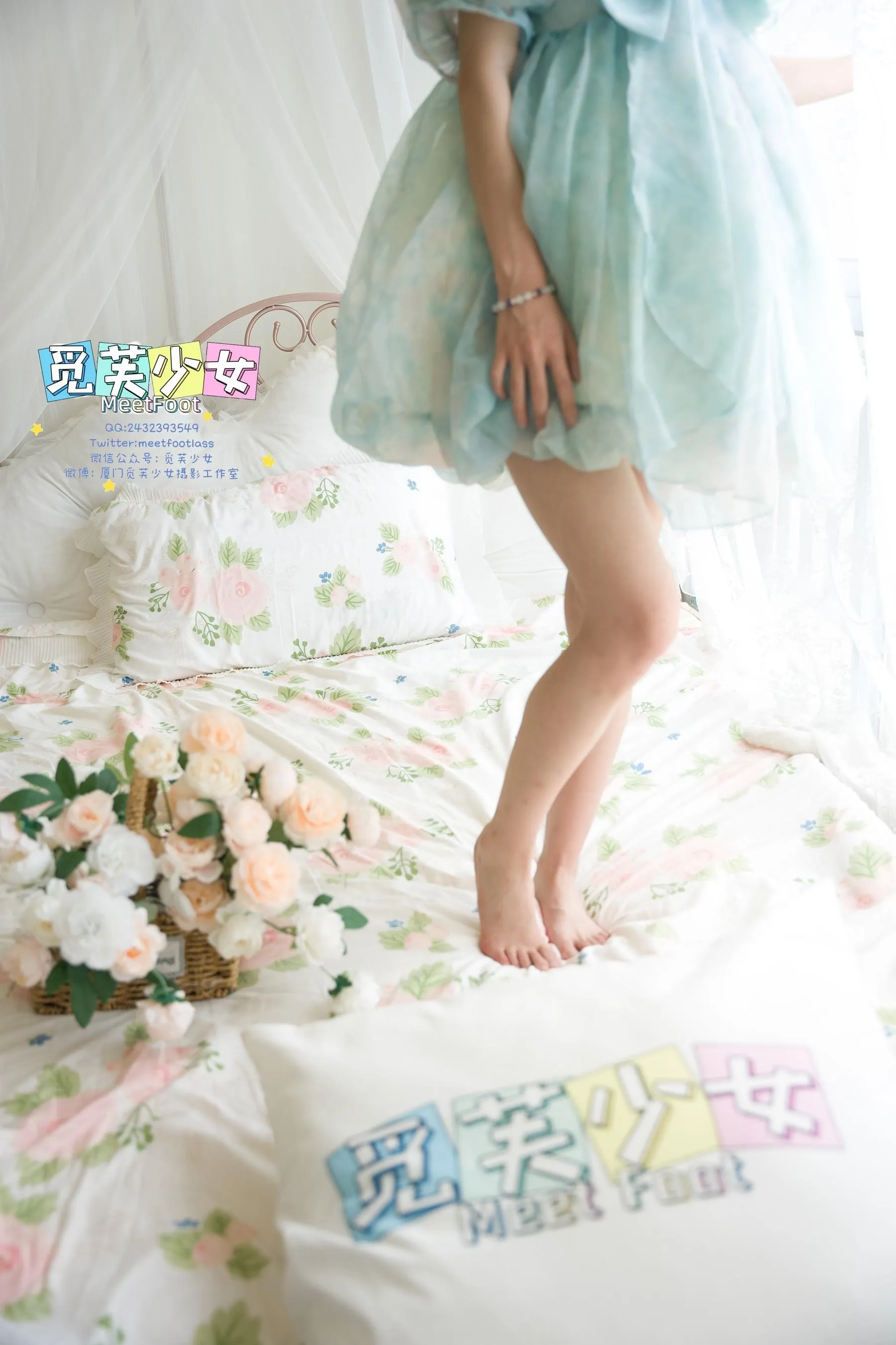觅芙少女 NO.033 小婉-一袭蓝色纱裙构筑今晚浪漫的梦境-PIC [249P]插图6